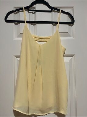 Shinestar Pale Yellow Strappy Camisole